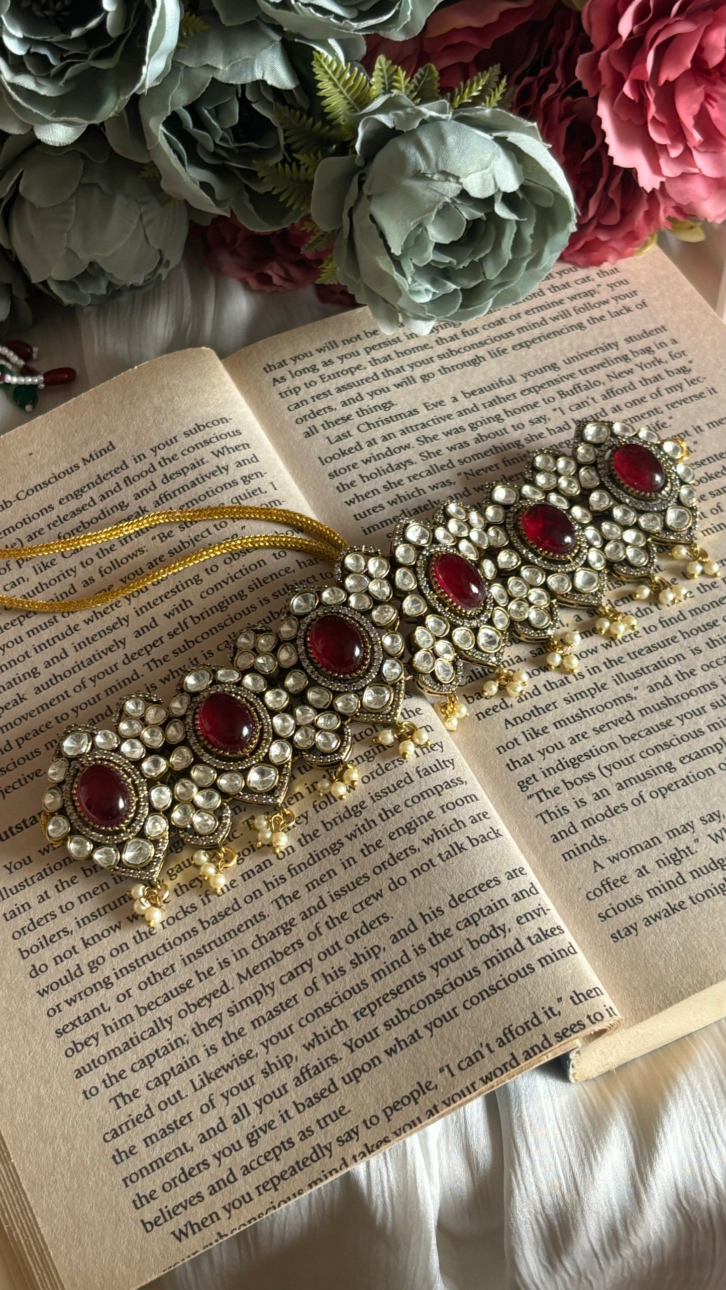 Ruby Moissanite choker