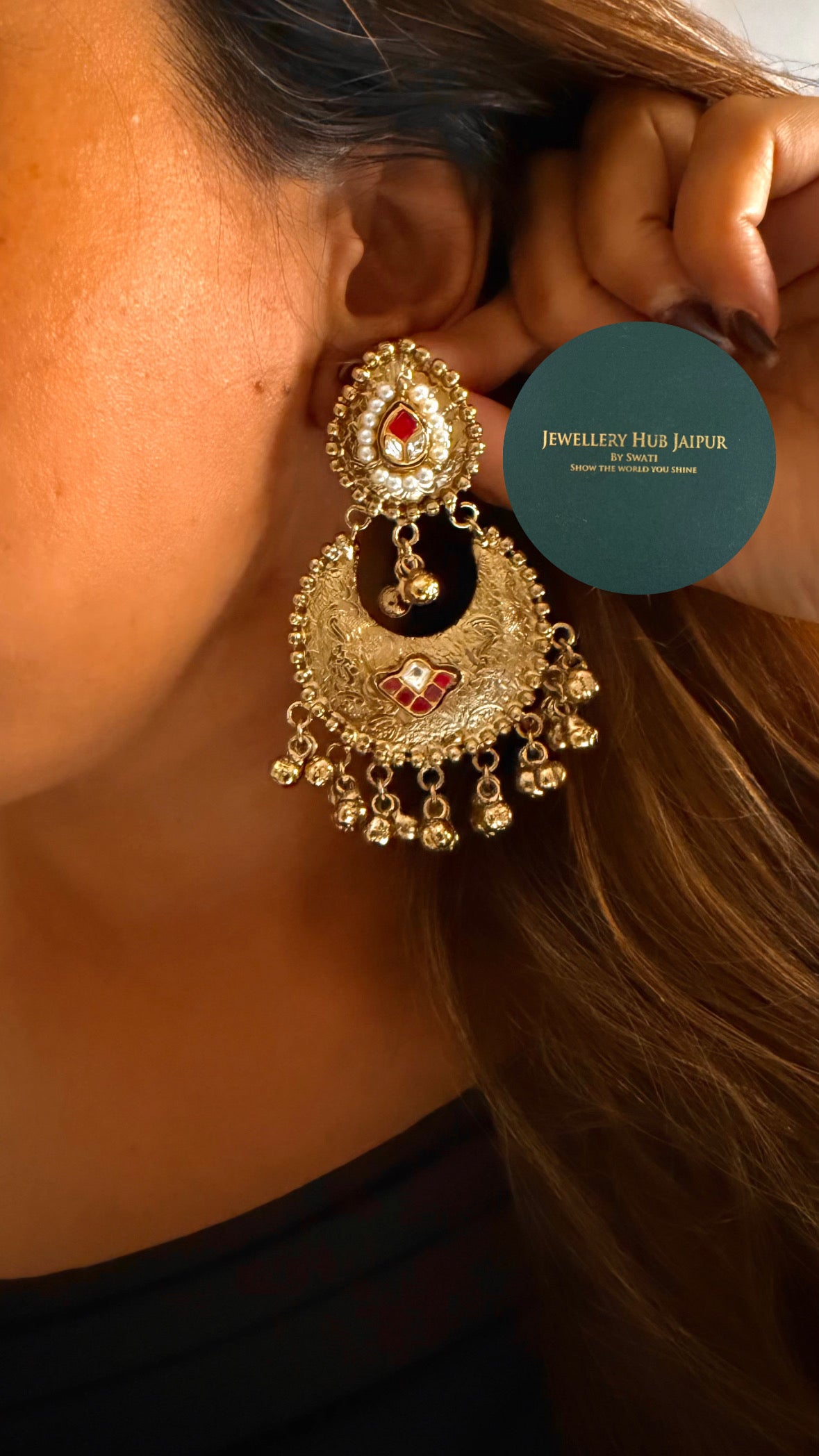 Raksha Ruby doublet & navratna rajwada hasli
