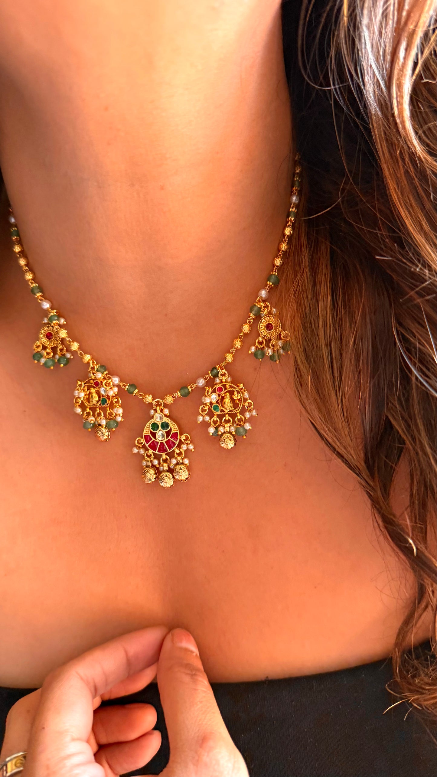 Heritage minimalist matarmala Pachi necklace