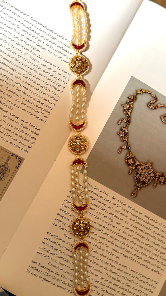Paachi Ruby kundan heritage sheeshpatti