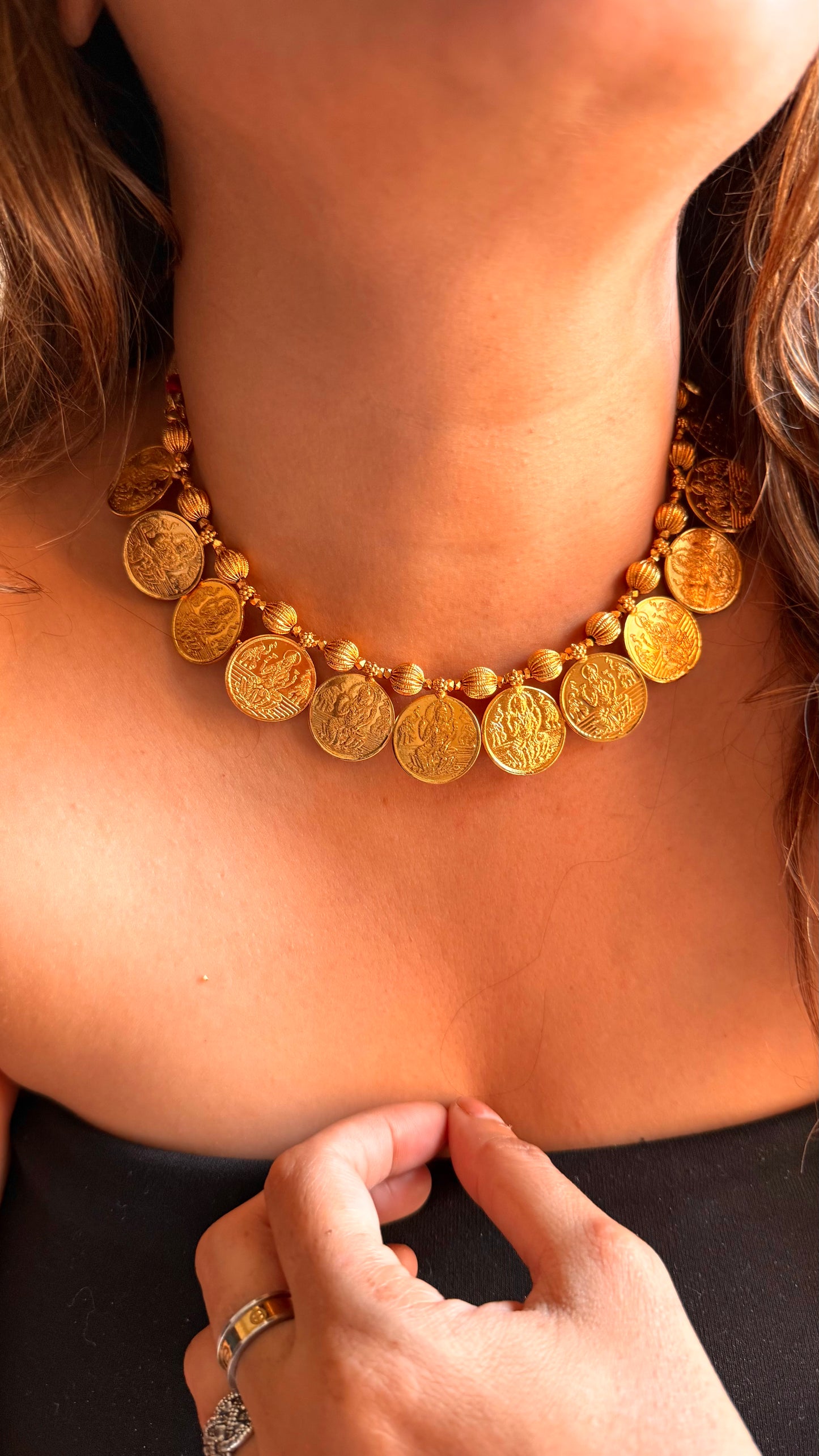 Temple inspired Laxmi necklace
