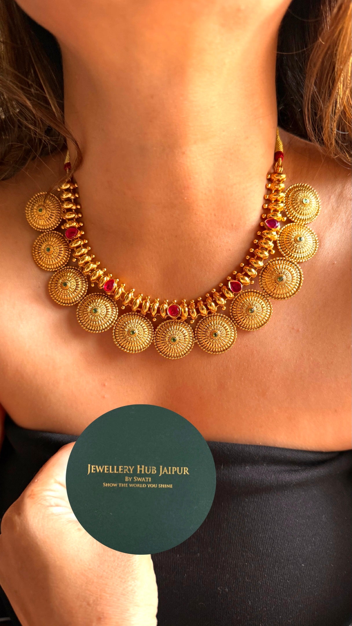 Ruby Suthla Rajwada Necklace