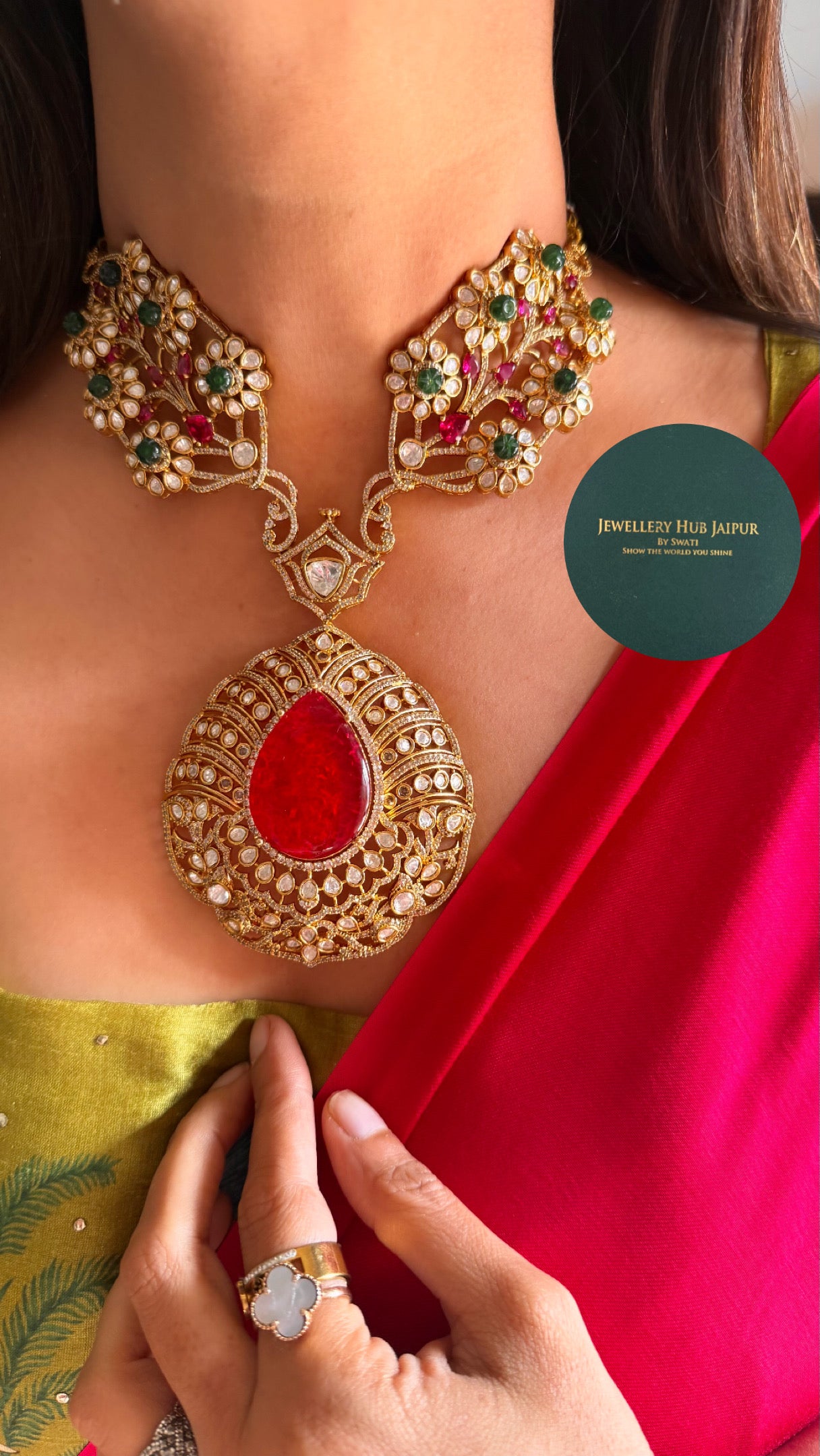 AP ruby carnival necklace