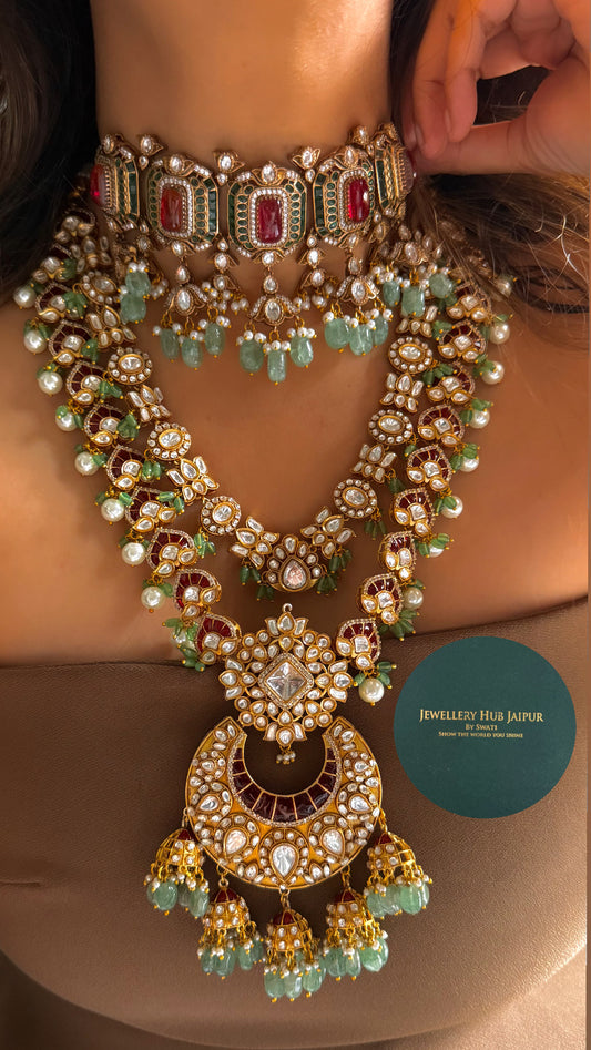 Heritage Ruby & Emerald bridal combo