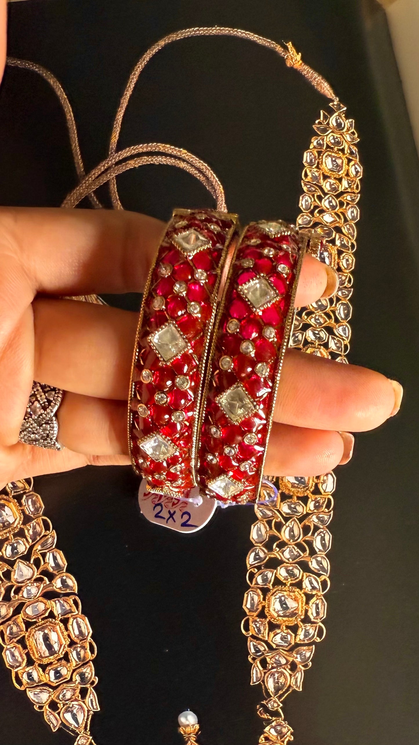 Rani Pink kat dana moissanite openable bangle