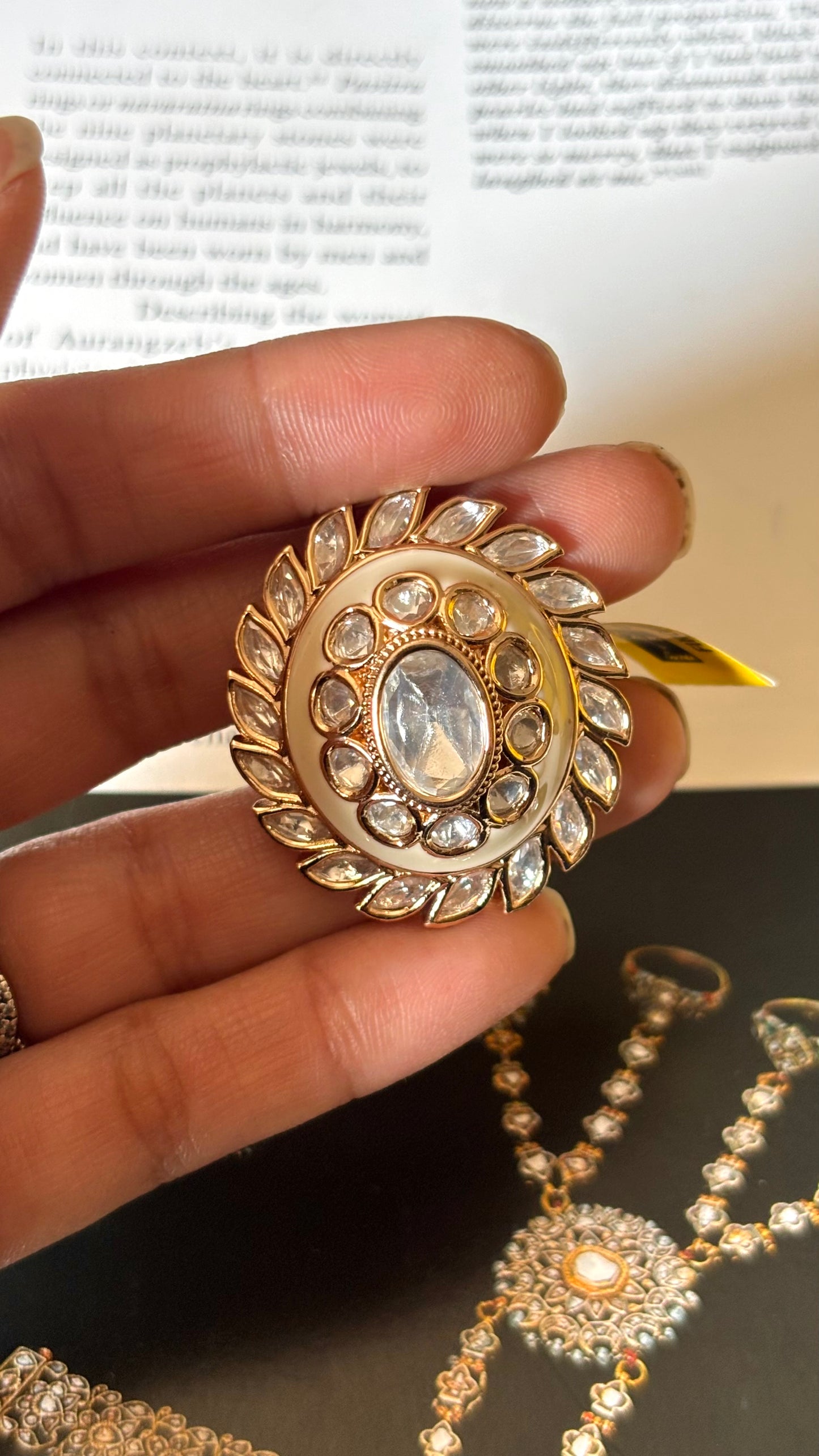 White real moissanite Ring