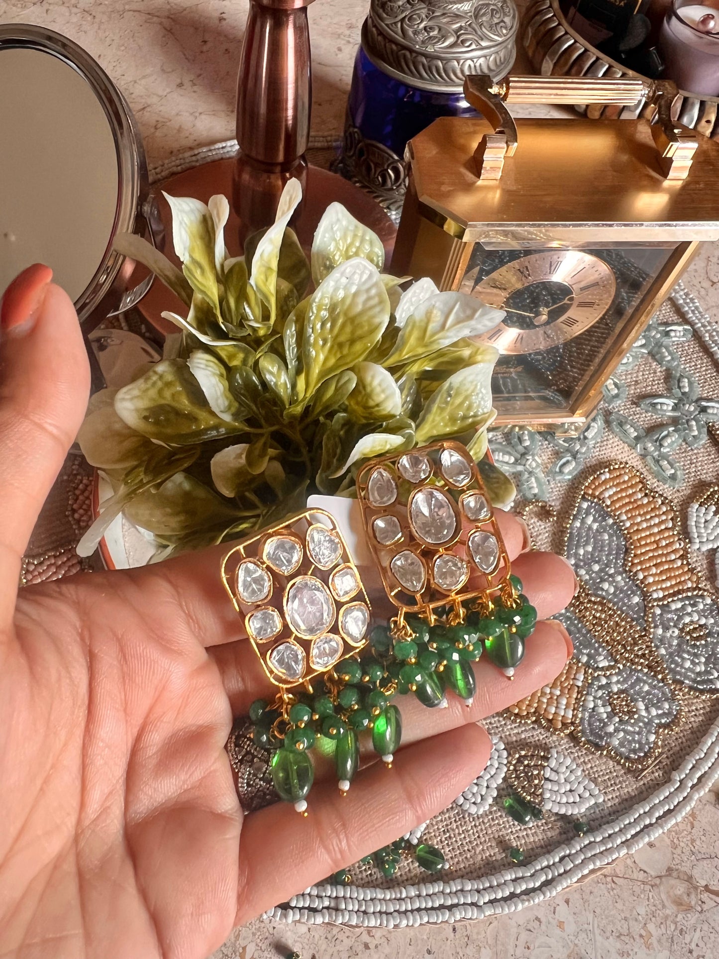 Moissanite Emerald choker