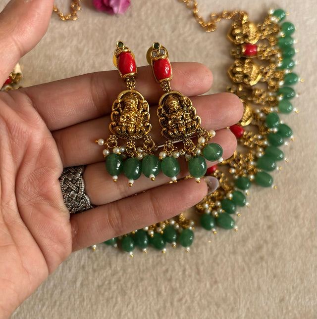 Temple jewellery with earrings