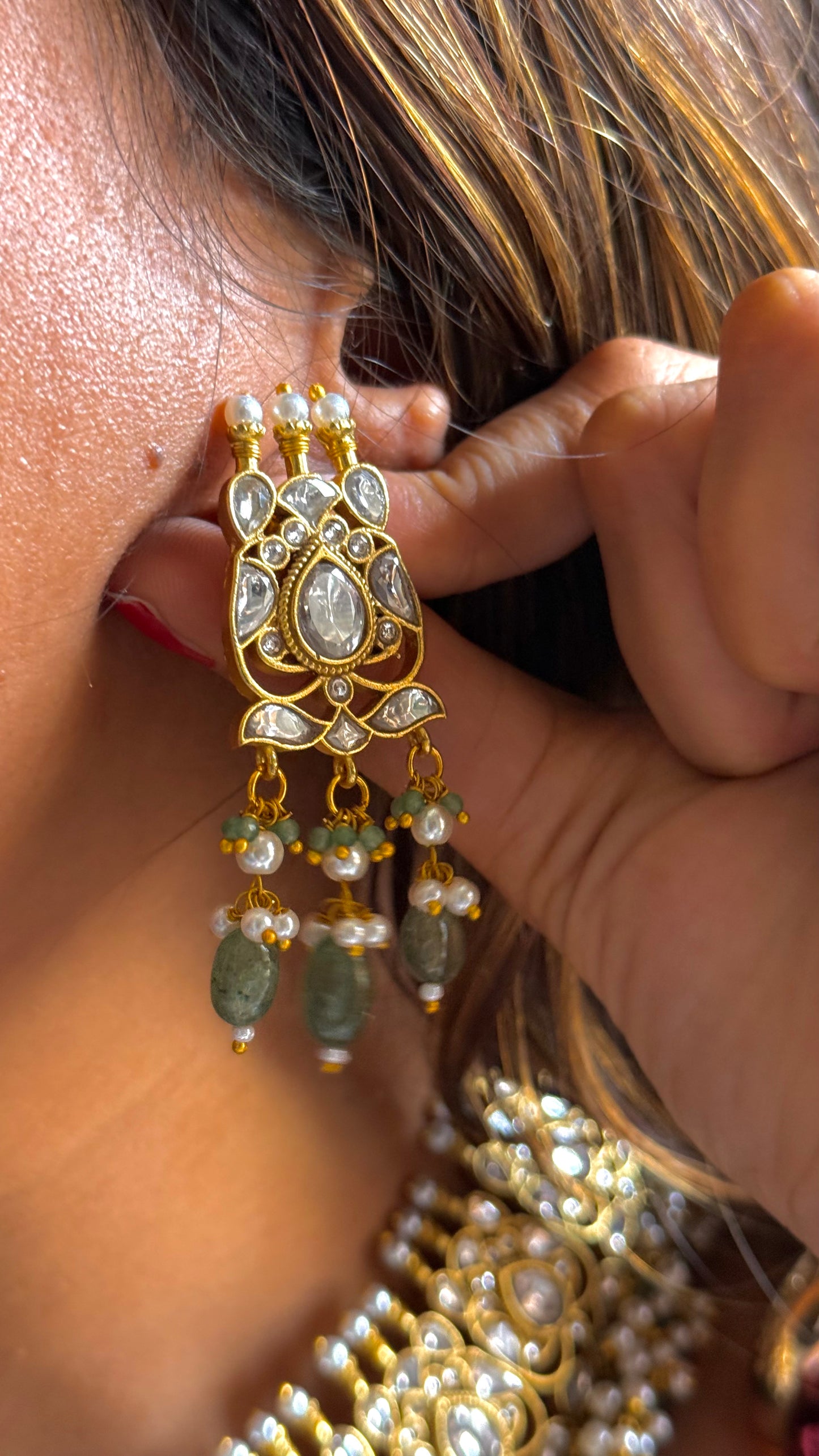 Heritage Design Pachi Kundan necklace