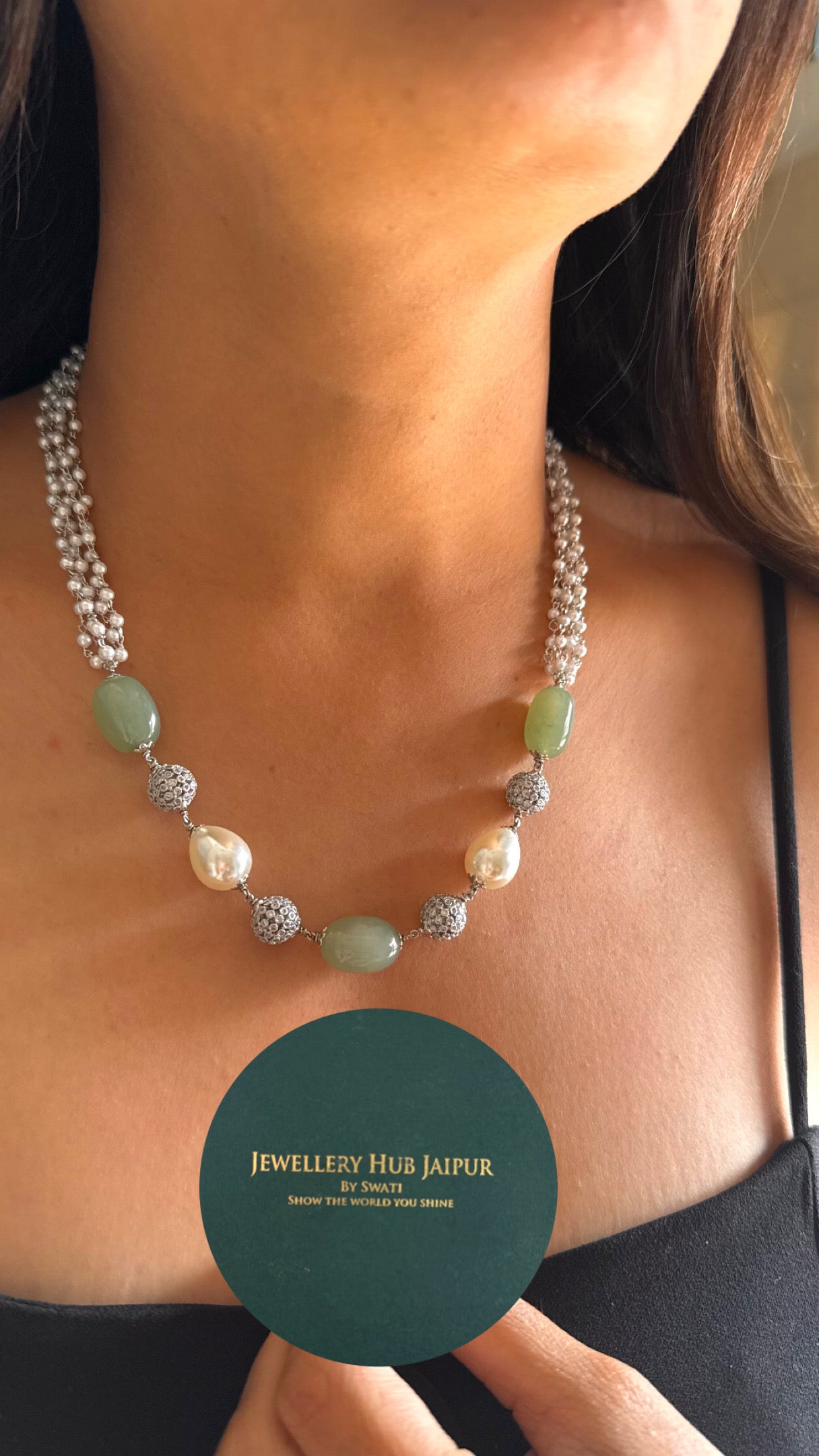 mint rhodium polish silver string