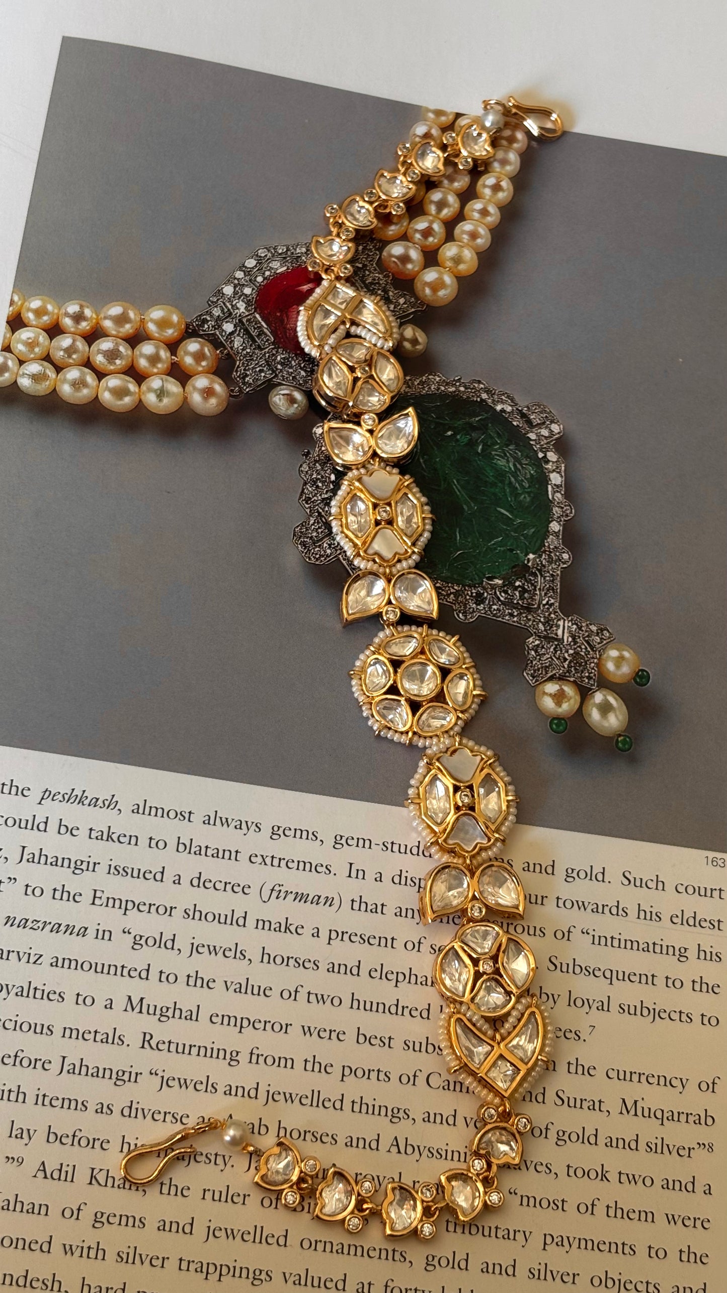 Mother of pearl Kundan Mathapati