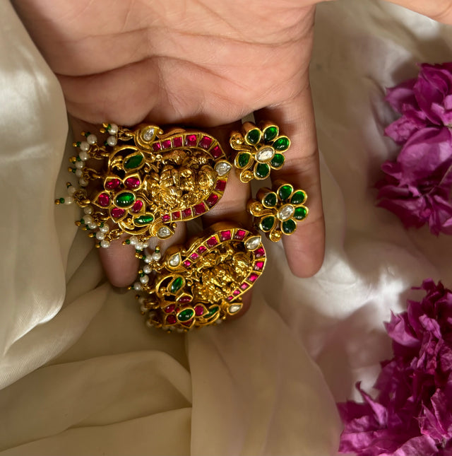 Temple jewellery with earrings