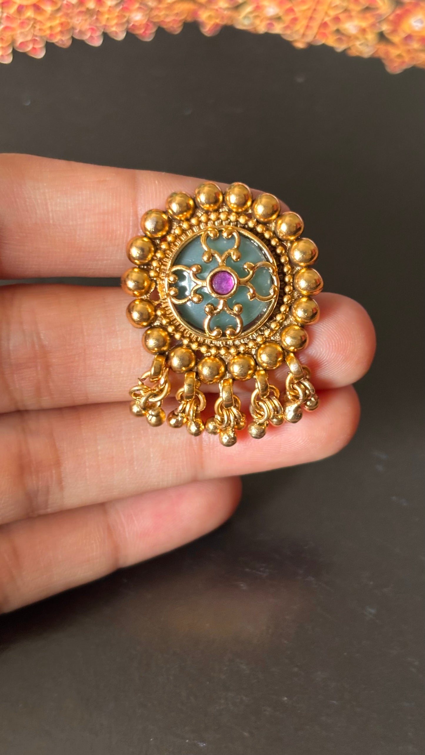 Aqua rajwada golden ring