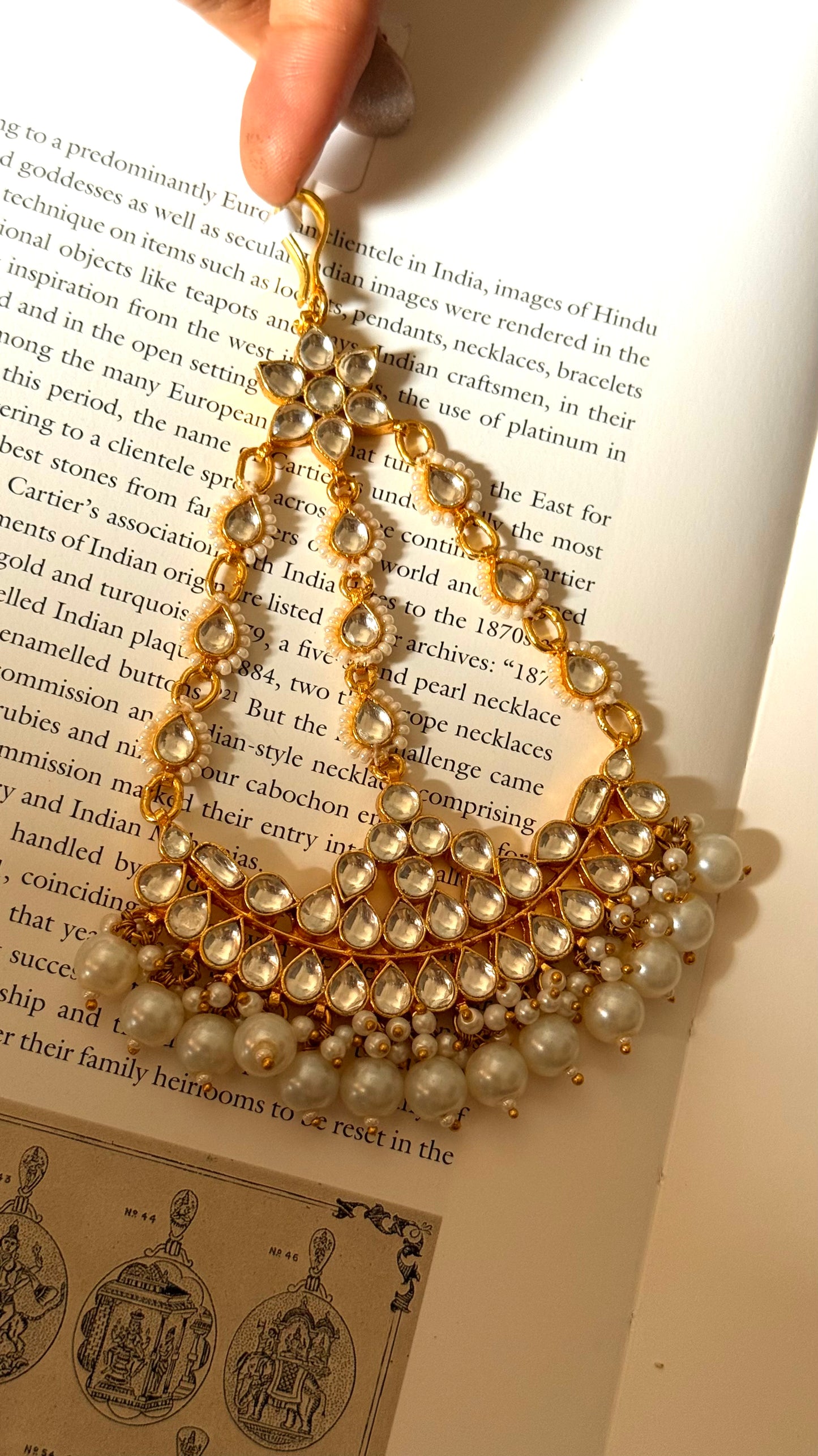 Paachi triple line heritage kundan passa