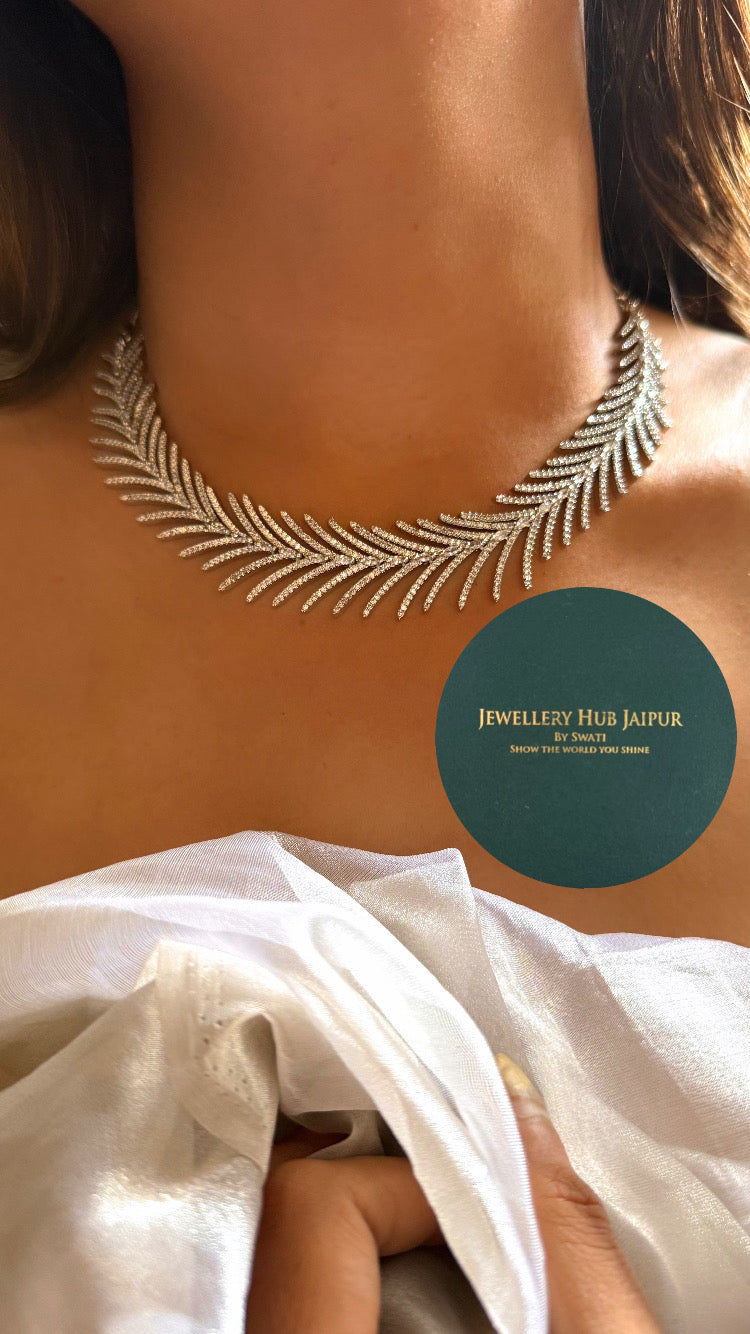 AURORA Diamond cocktail designed collar set