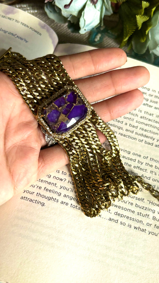 Tanzanite victorian choker