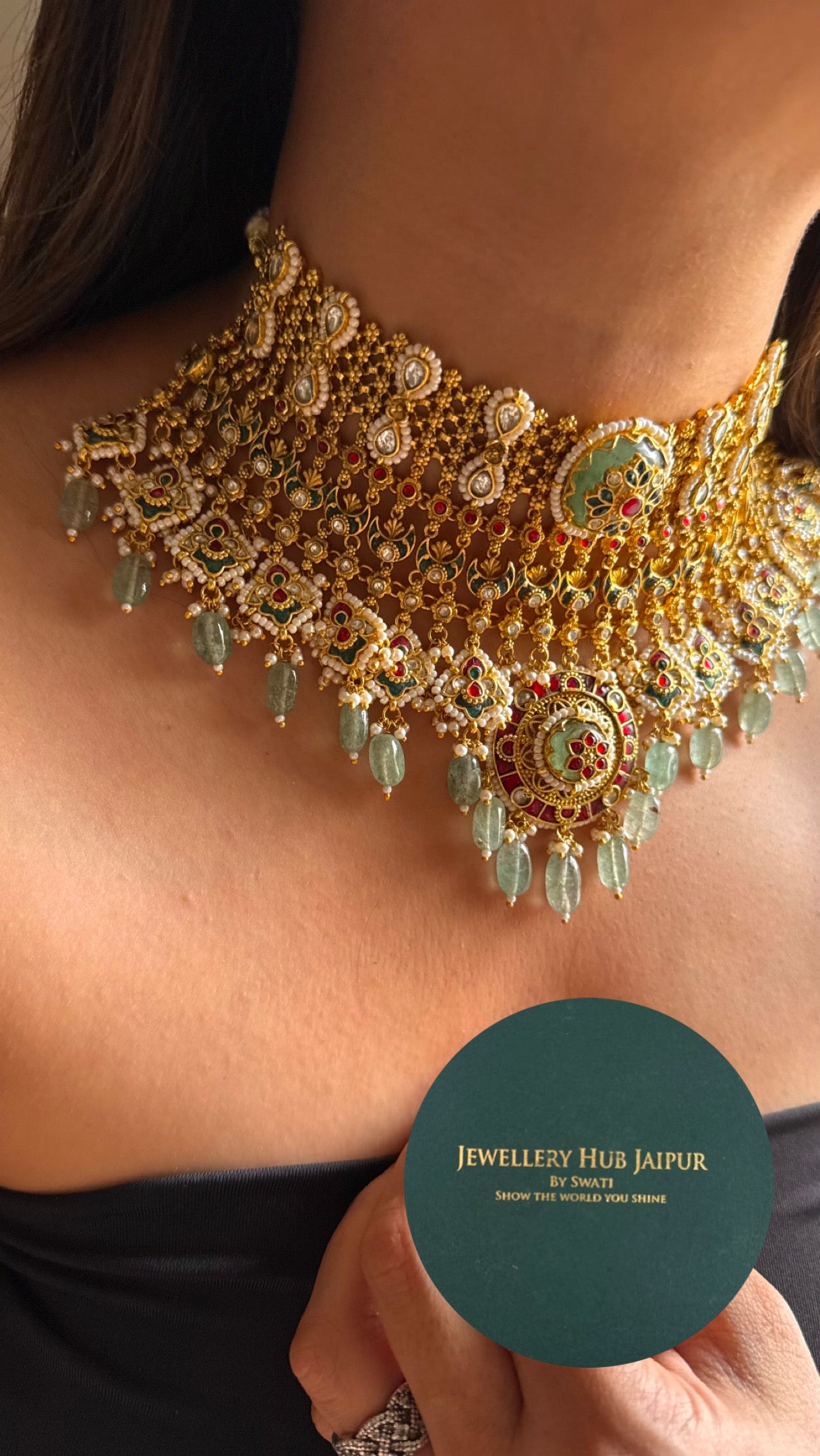 Heritage Ranisa inspired bridal asia handmade Necklace