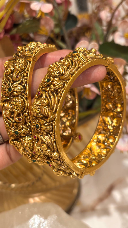 Peacock inspired Nakshi bangles
