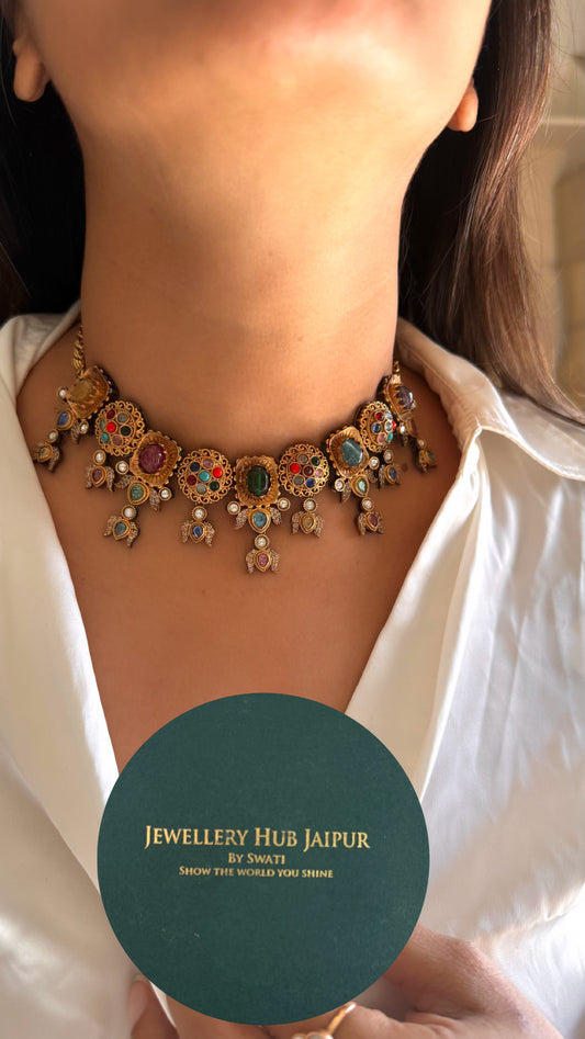 Sabyasachi inspired vintage collar necklace 2