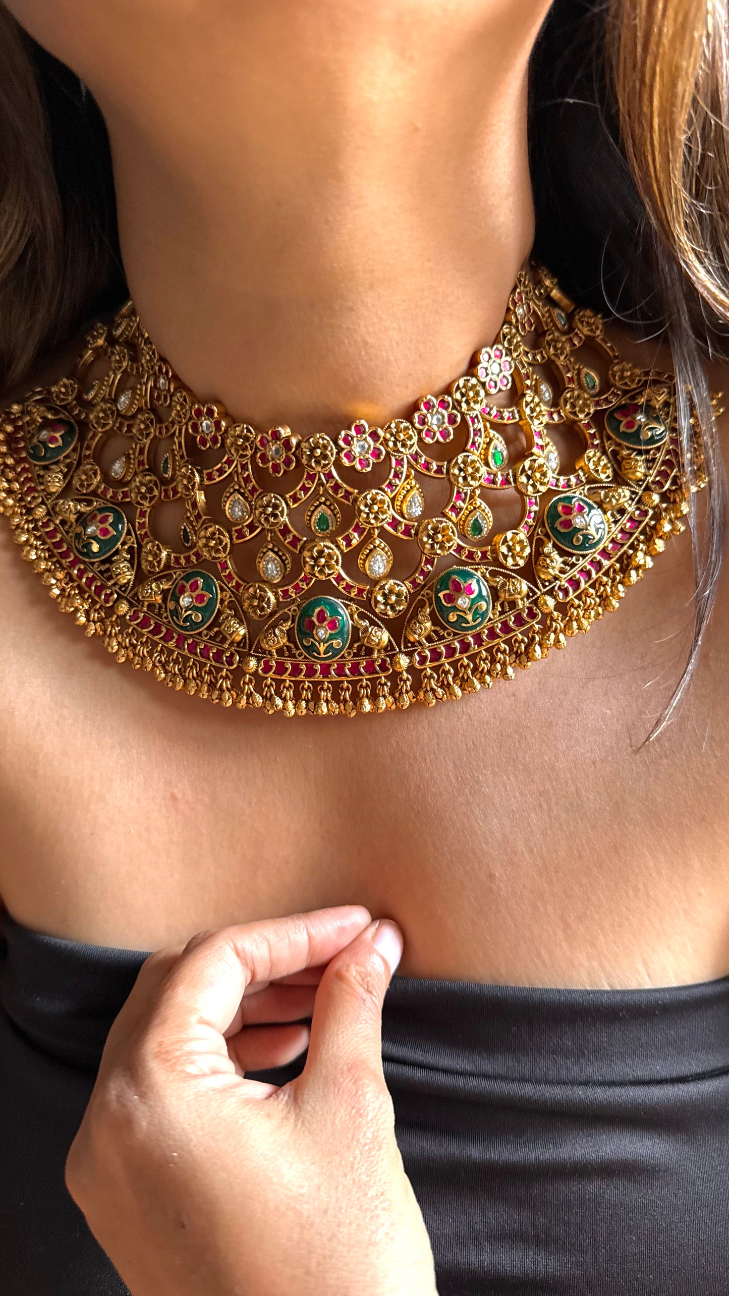 Royal chand parda rajwada necklace
