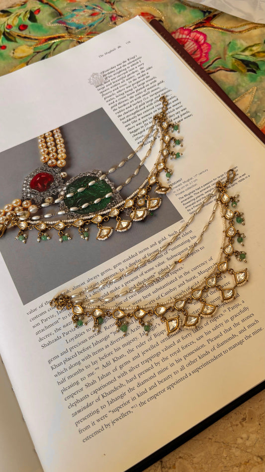 Three layer polki delicated Kaan chain