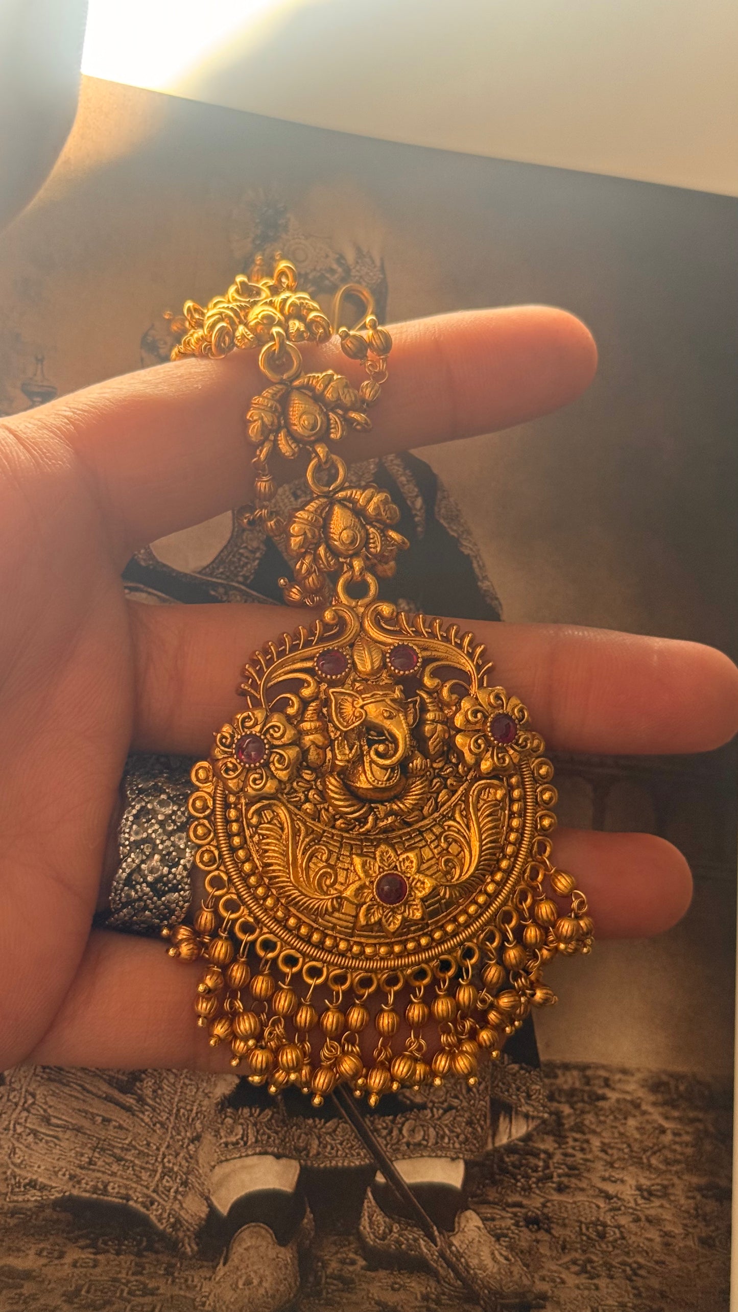 Lord Ganesha temple choker