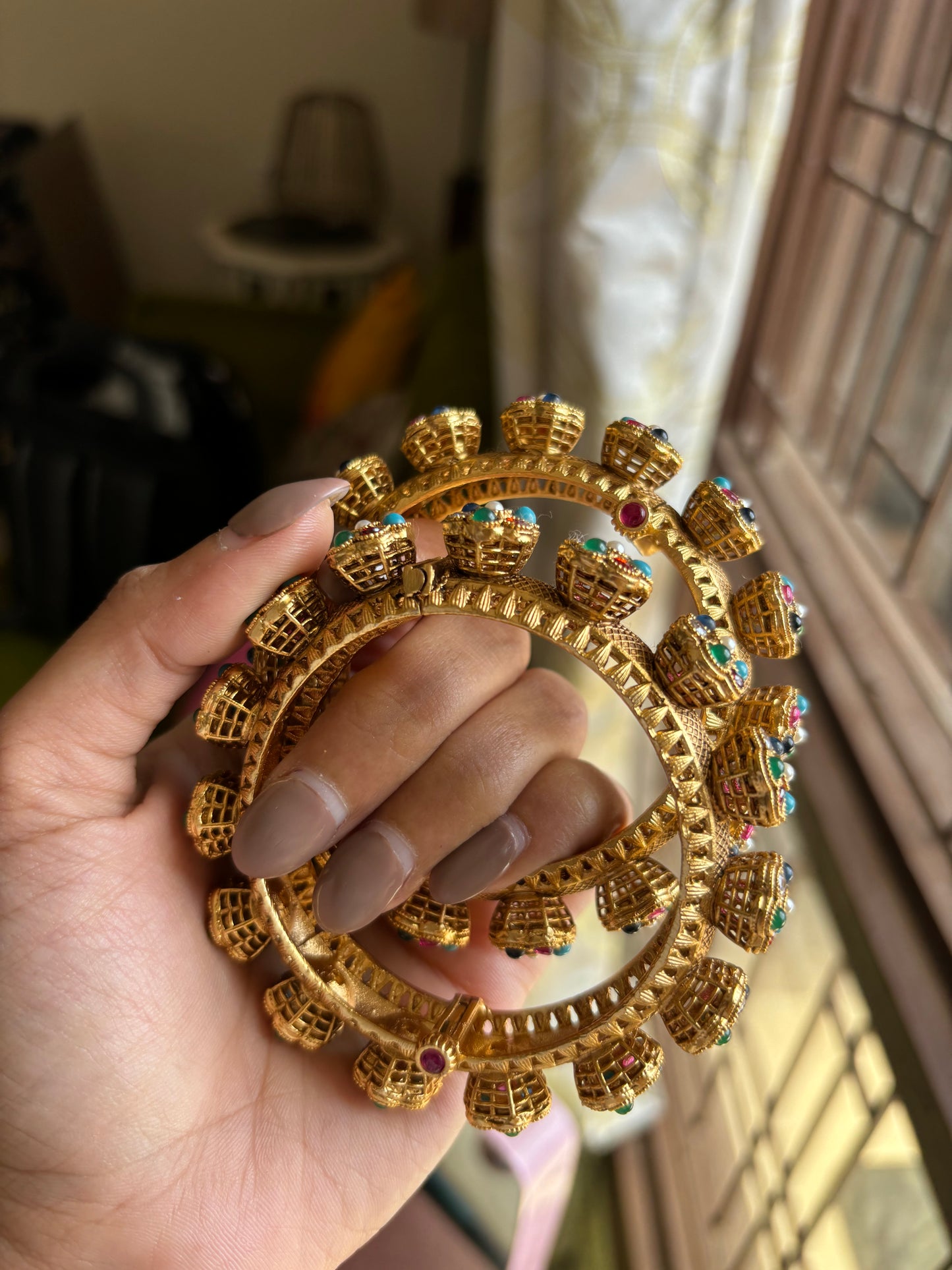 Navratna rajwada openable bangles
