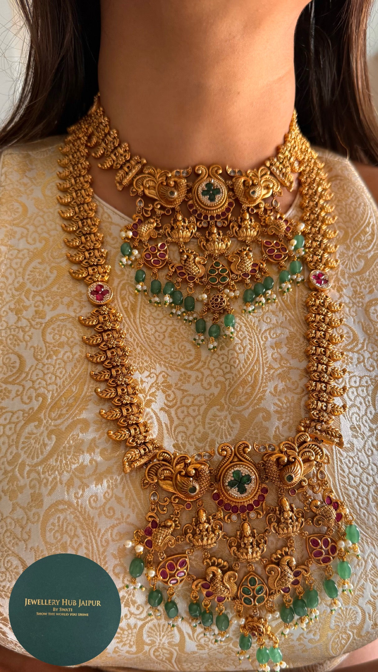 temple duo necklace set