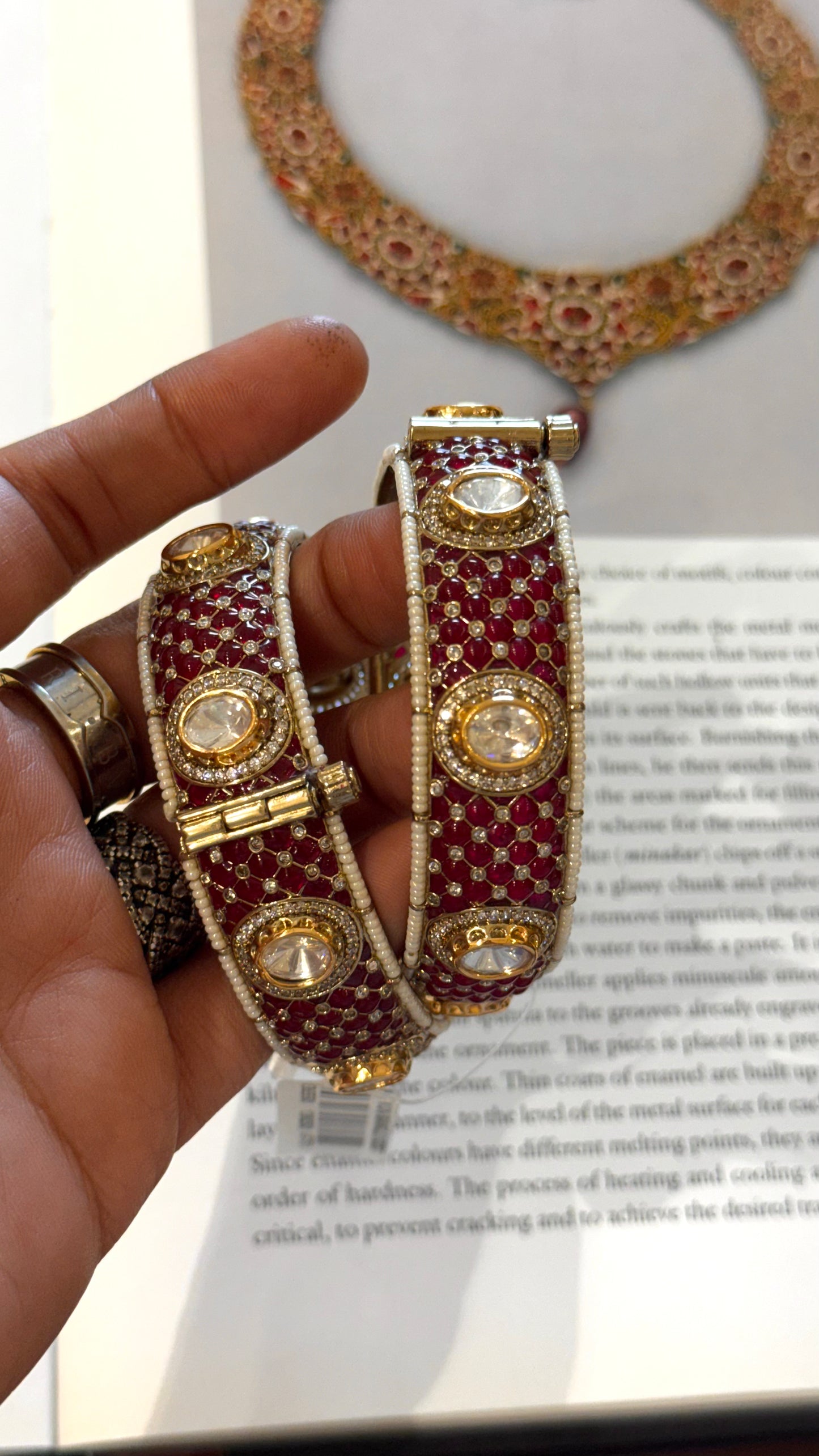 Ruby takkar victorian bangles