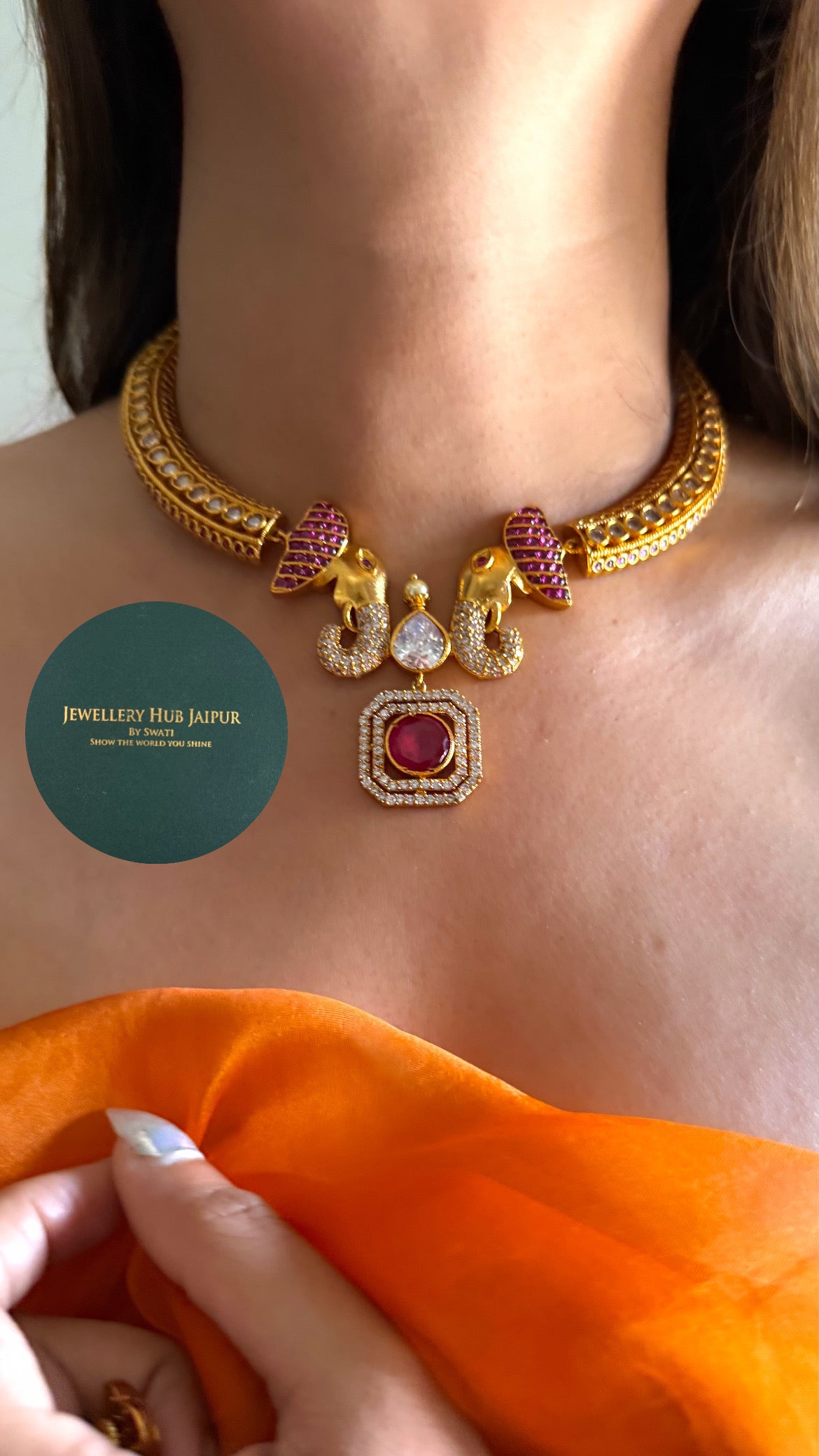 Gajanand ruby moissanite hasli