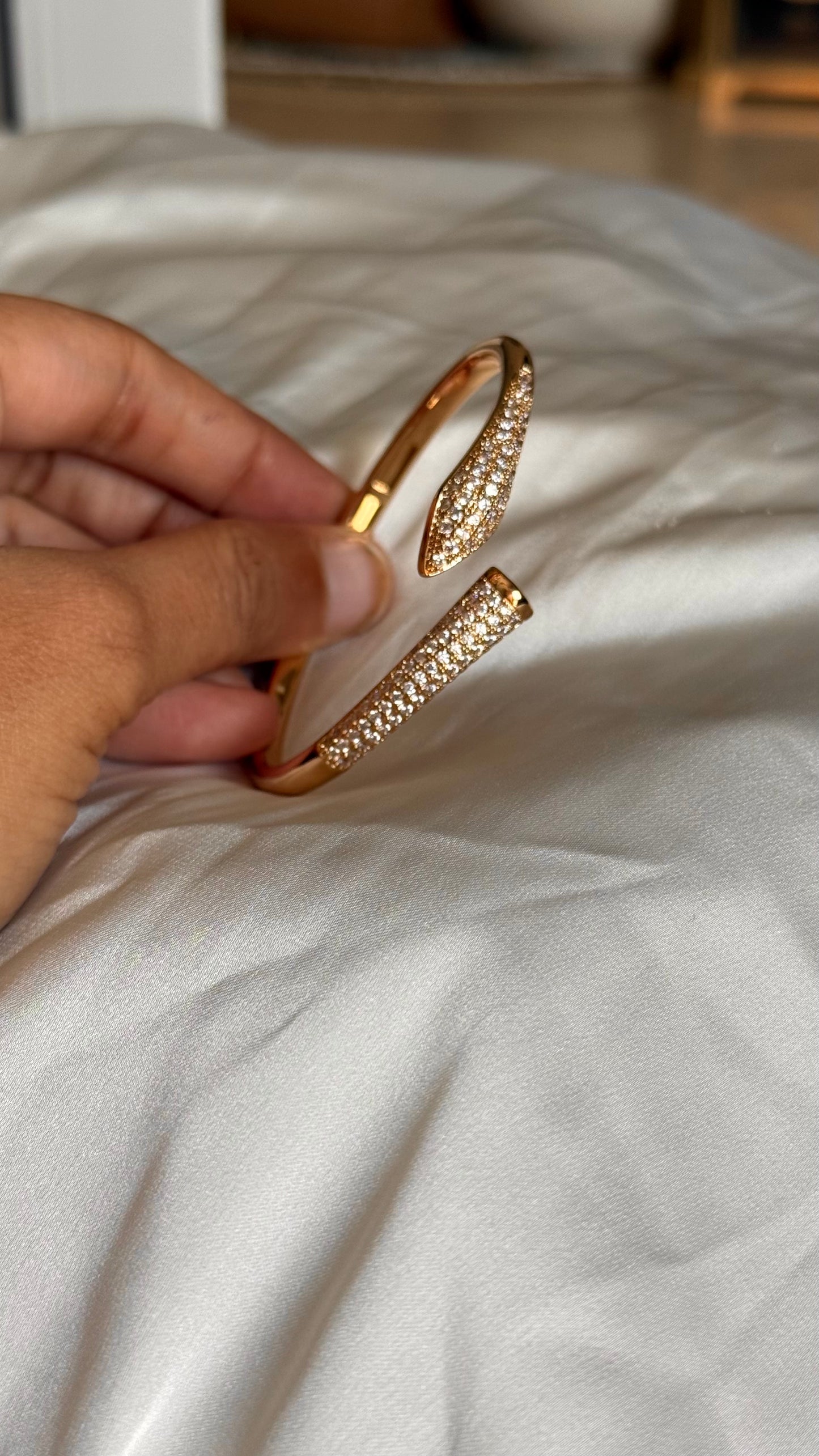 Rose Gold Tone designer diamond bracelet