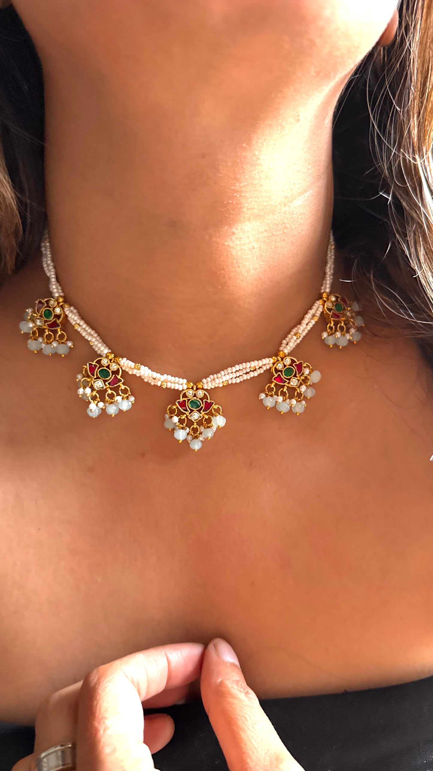 Heritage paachi minimalist necklace