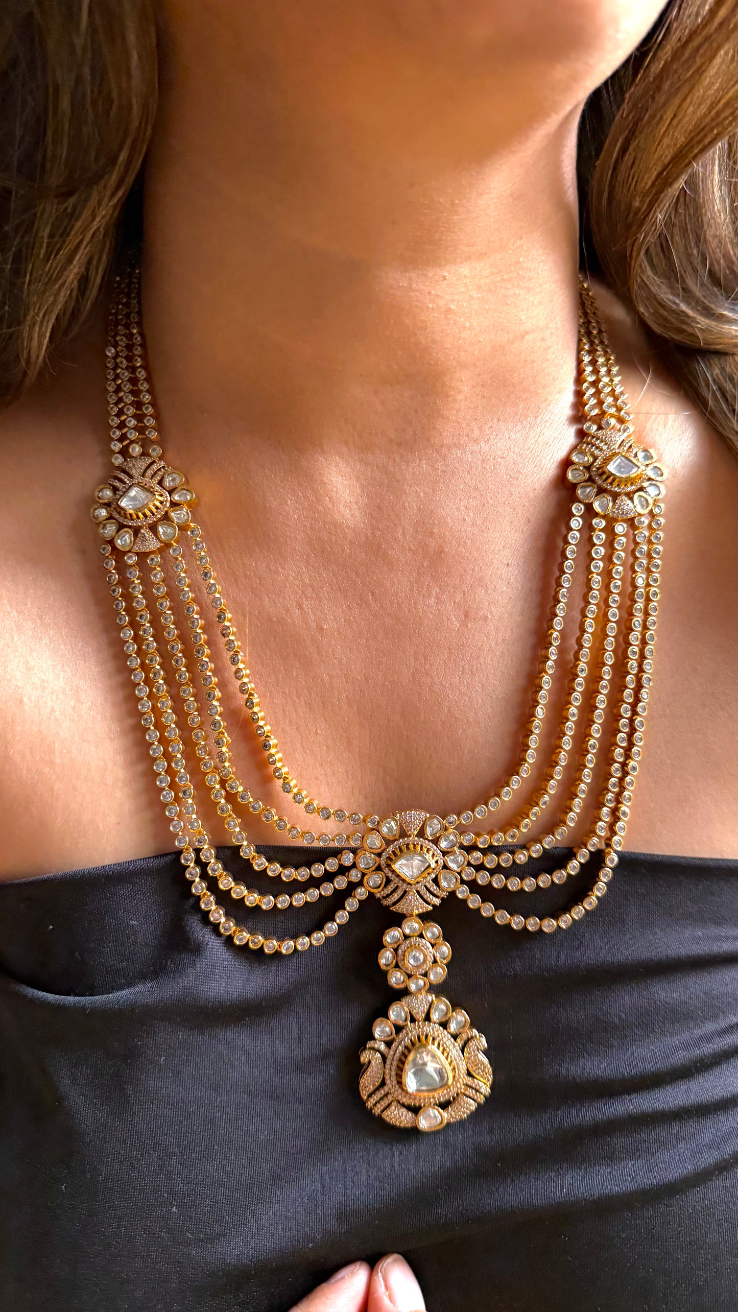 Royal polki heritage necklace