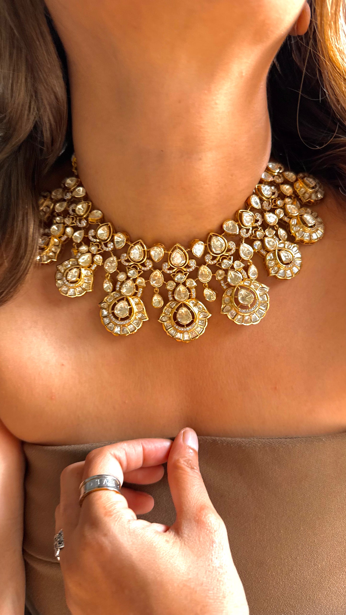 Peeli polki heritage necklace