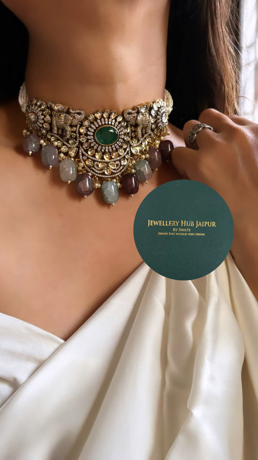 Emerald Gajanand choker