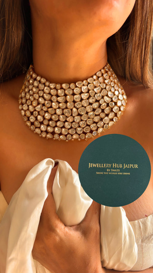 Arshiya Moissanite poki choker set