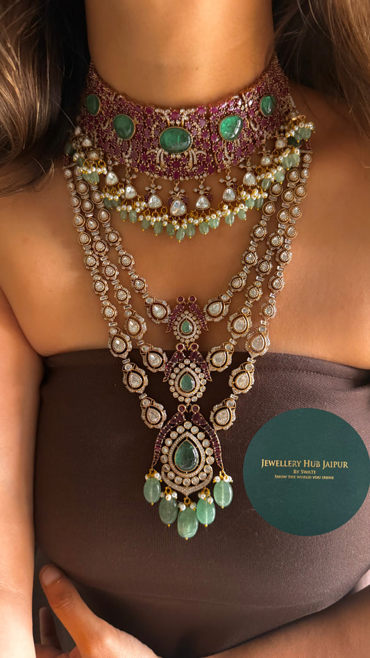 Mint & rani pink designer combo