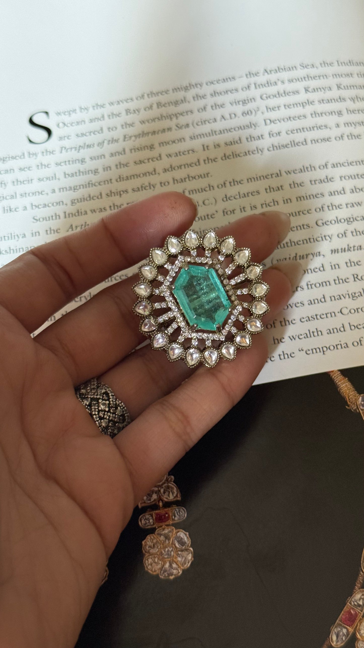 Mint doublet adjustable ring