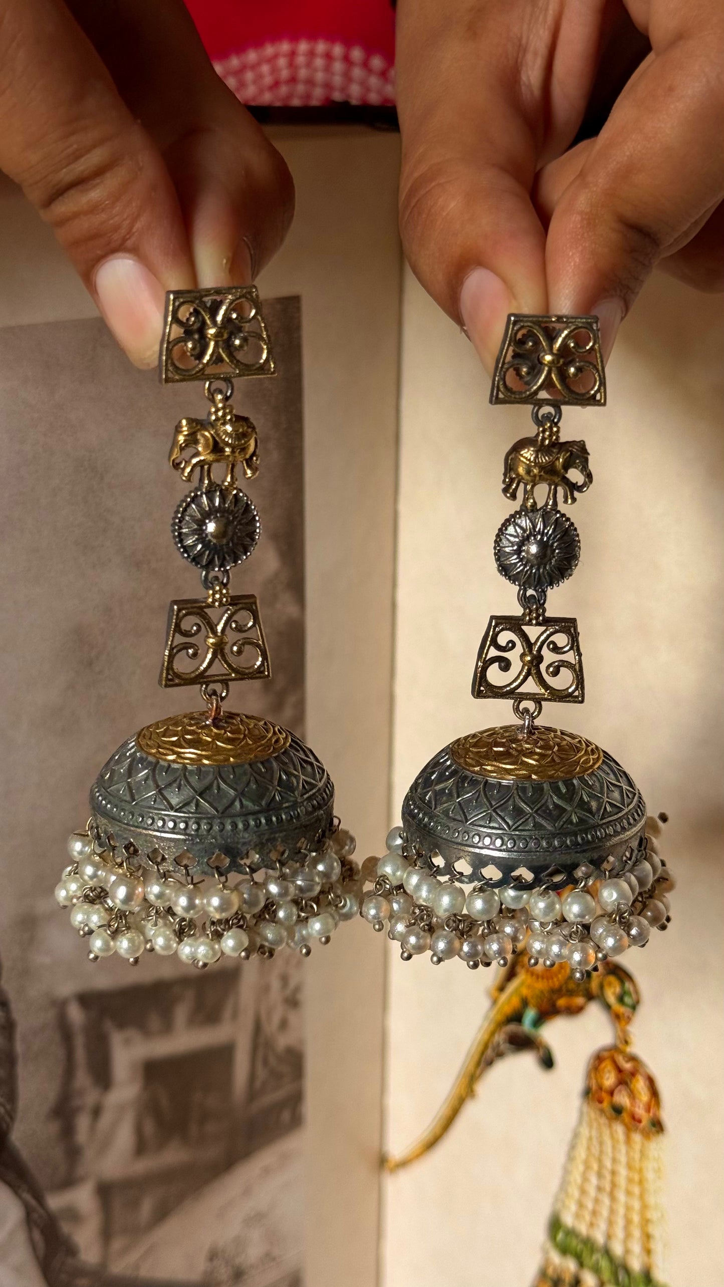 Gaj ghoomar tribal earrings