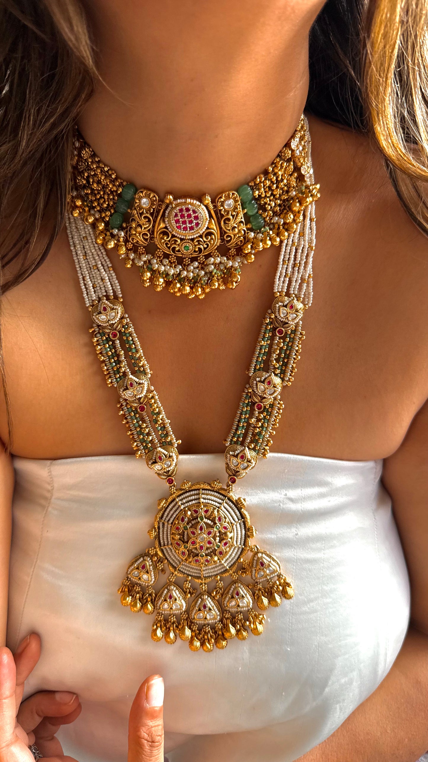 Rajwada real Swarovski combo