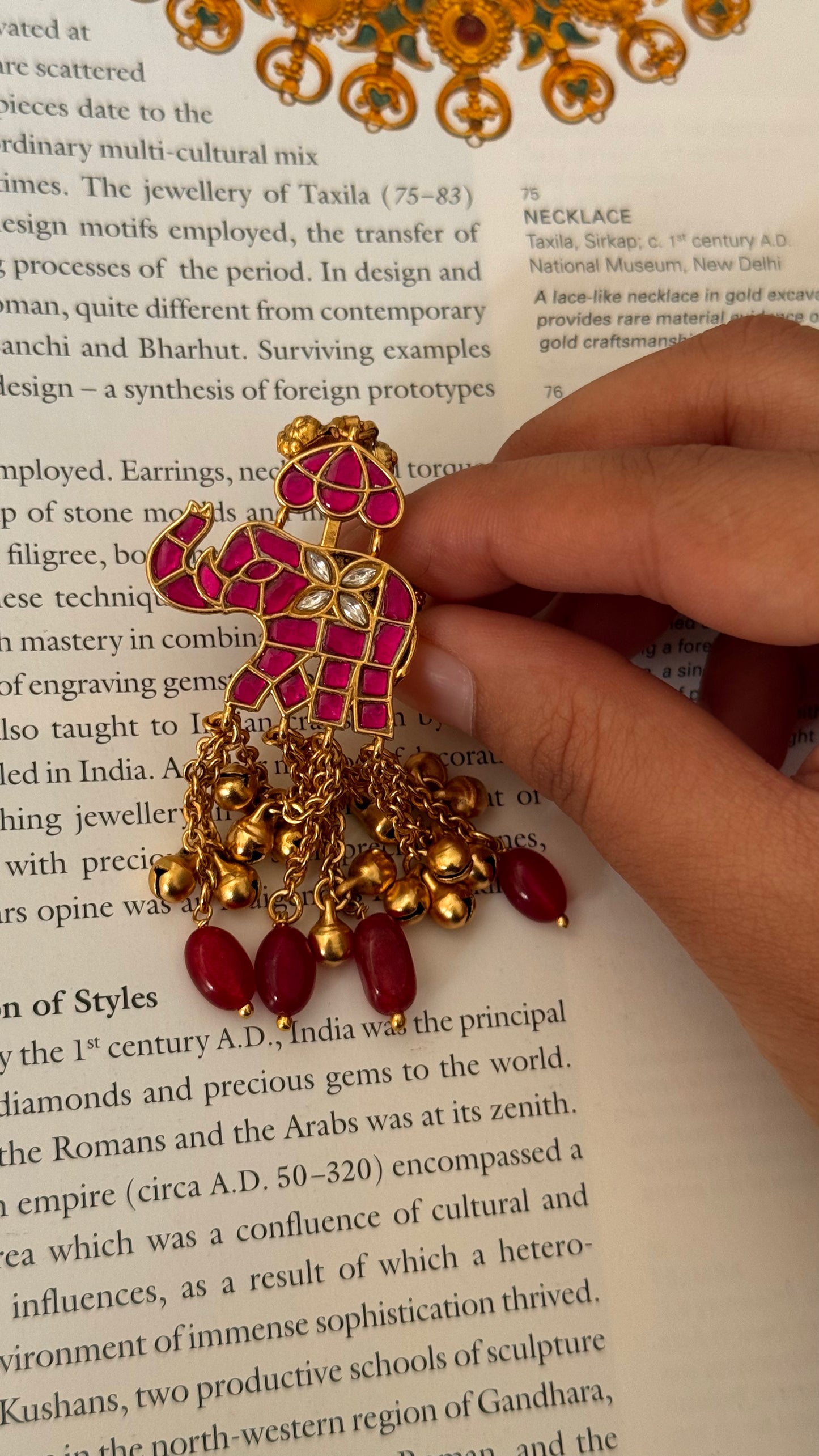 Chhatrapati Gajanand paachi kundan heritage ring