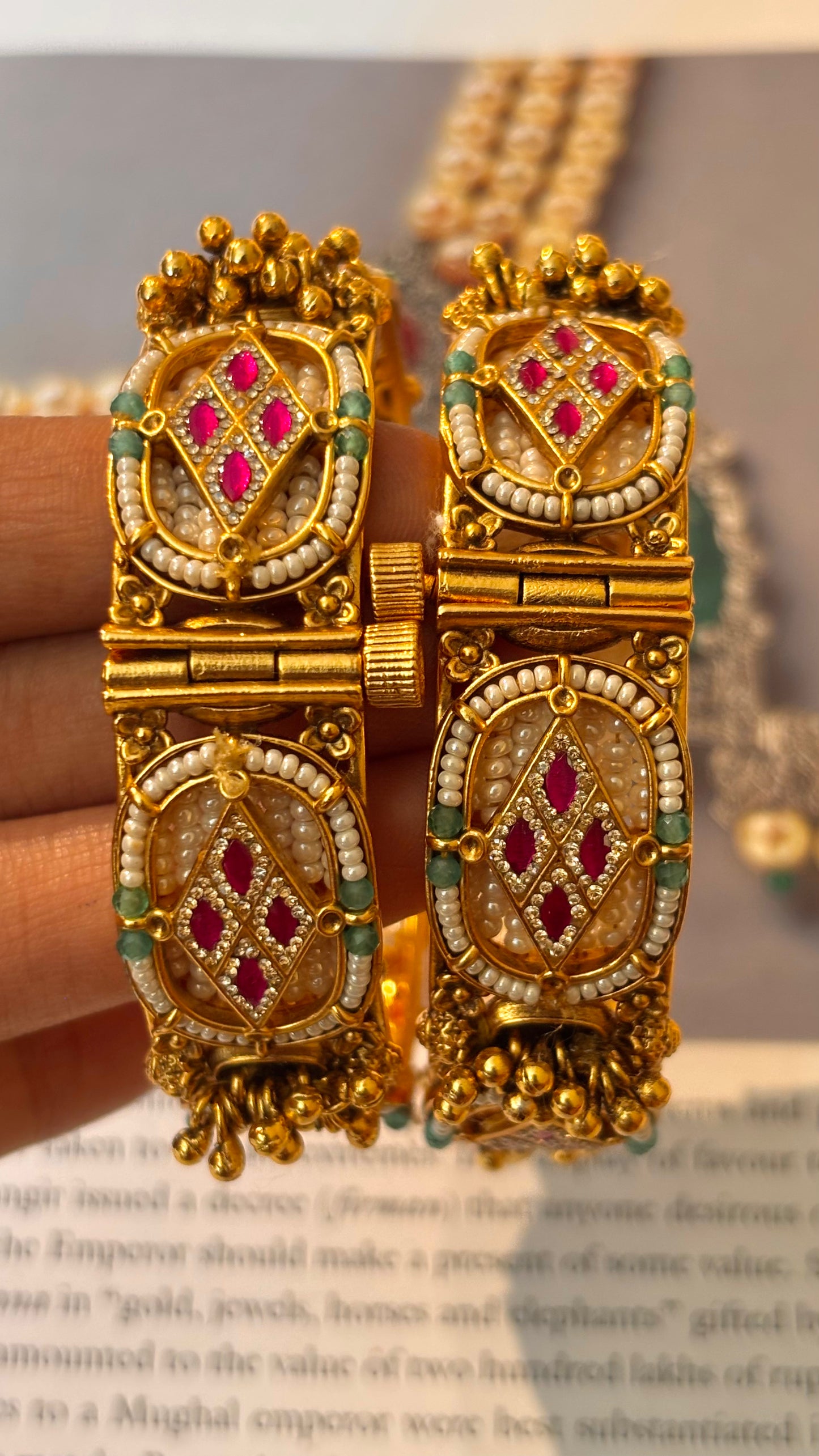 Swarovski mint Nakashi Bangles