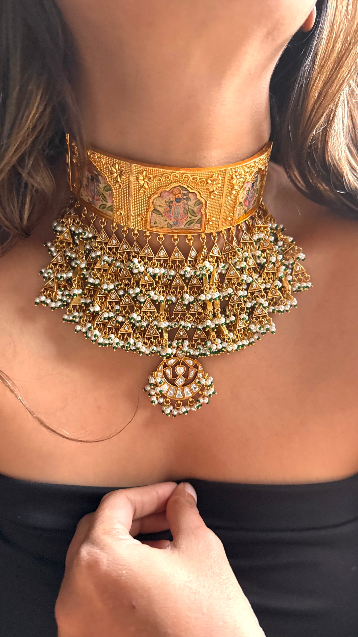 Lord Jagannath Heritage Choker