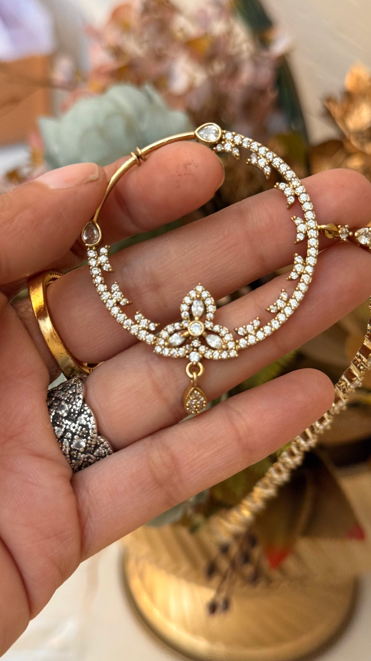 Diamond studded victorian nayh
