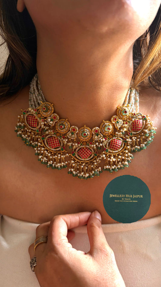 Heritage Rajwada polki necklace