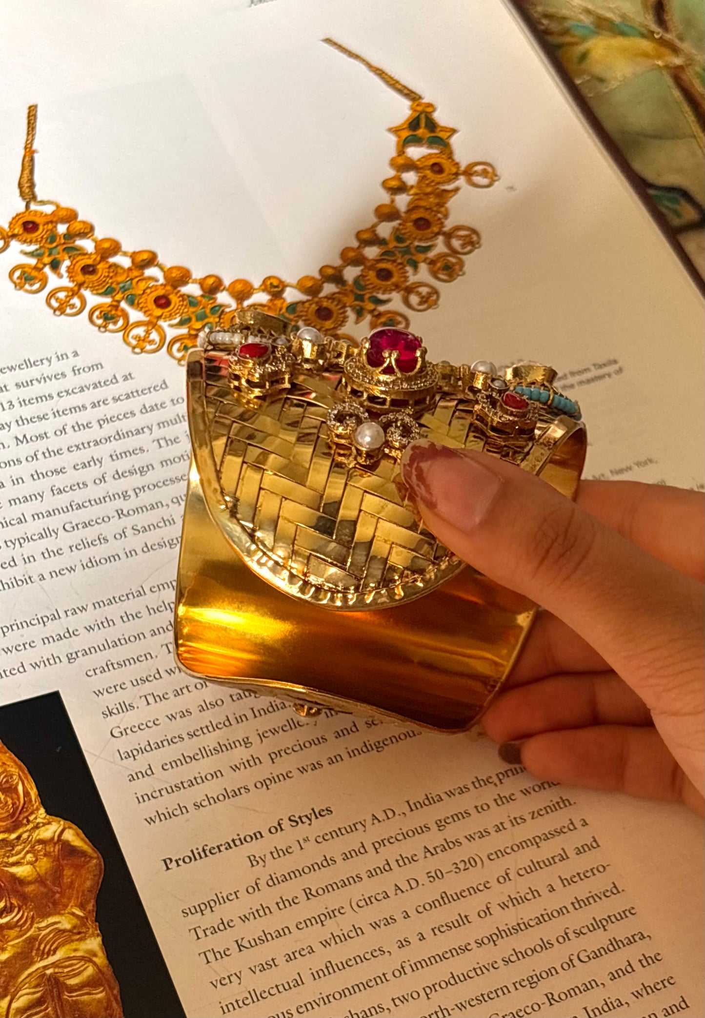 Sabyasachi inspired peach bracelet
