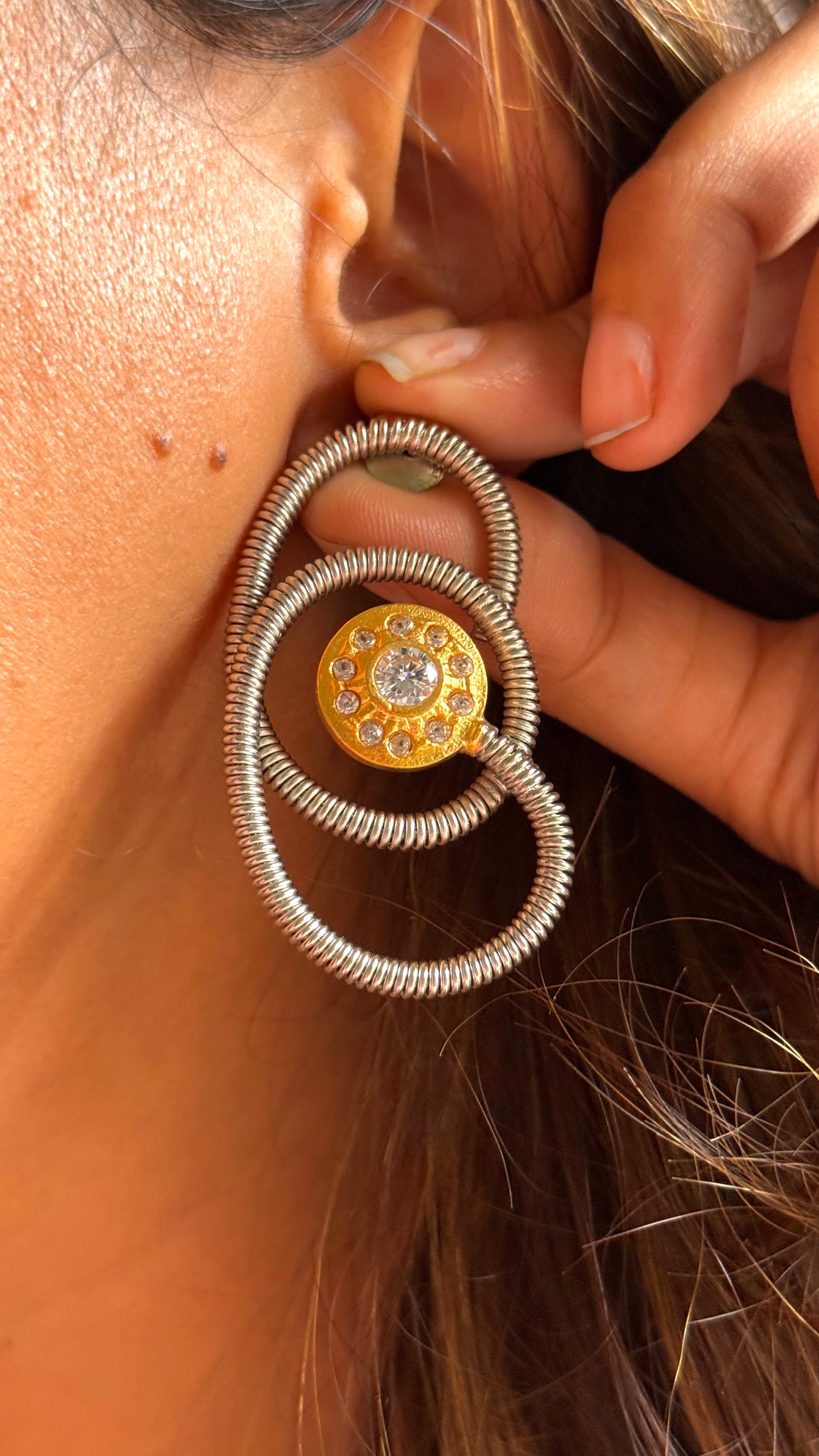 24kt Dubai Gold inspired asthetic danglers
