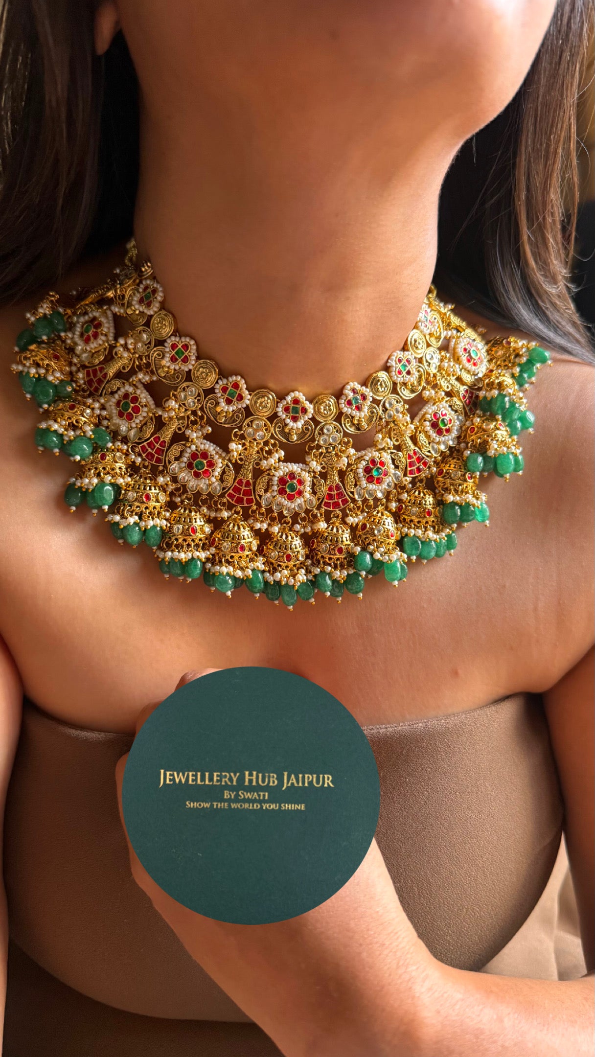 Heritage floral rajwada handmade Necklace