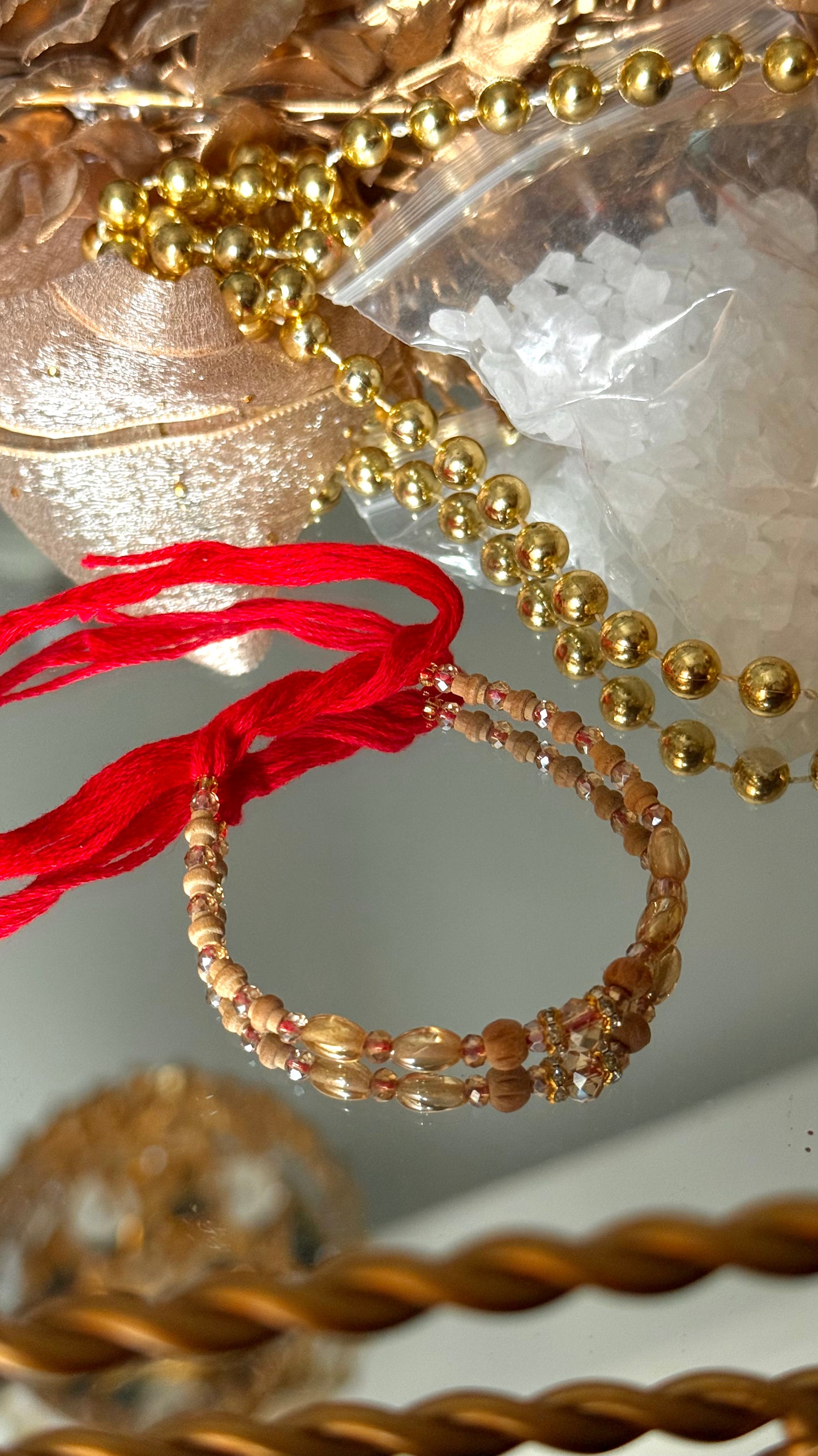 Chandan lal dhaga rakhi ( shipping will be extra )