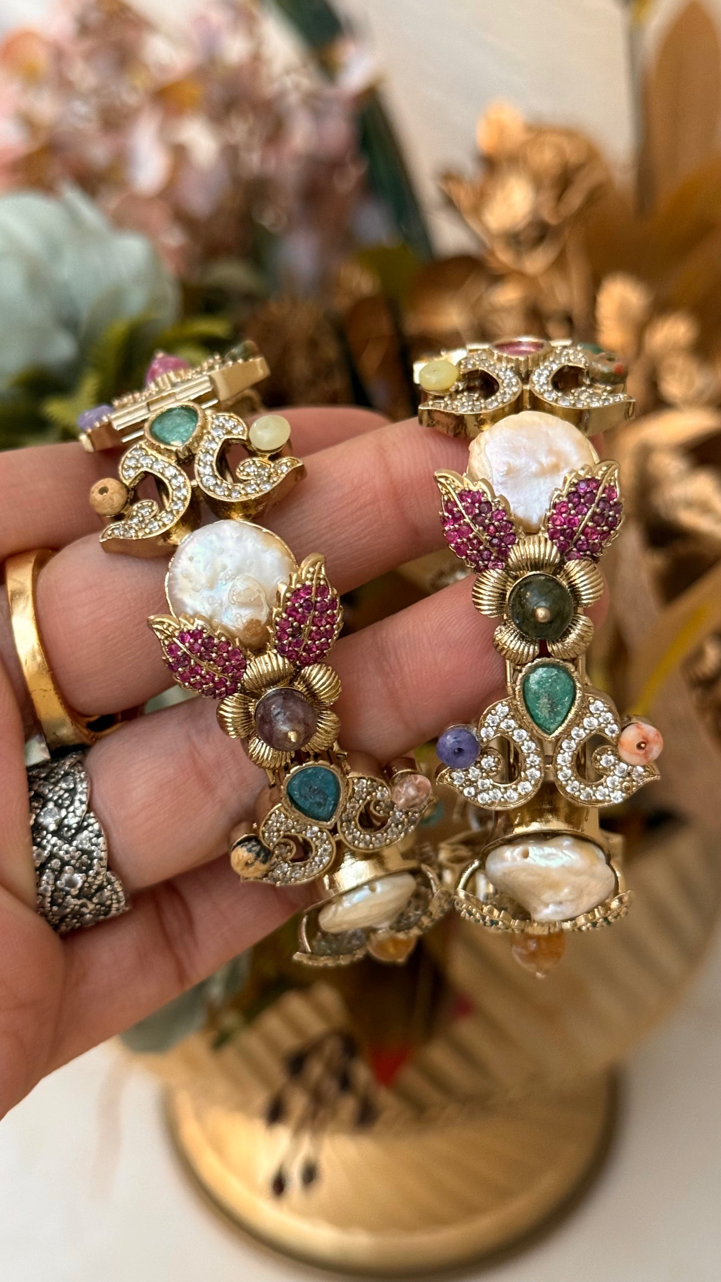Sabya inspired Mother of Pearl bangles